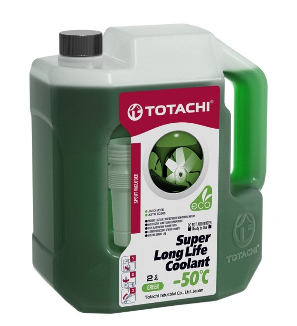 Антифриз TOTACHI SUPER LLC GREEN -50 C зеленый 2 кг