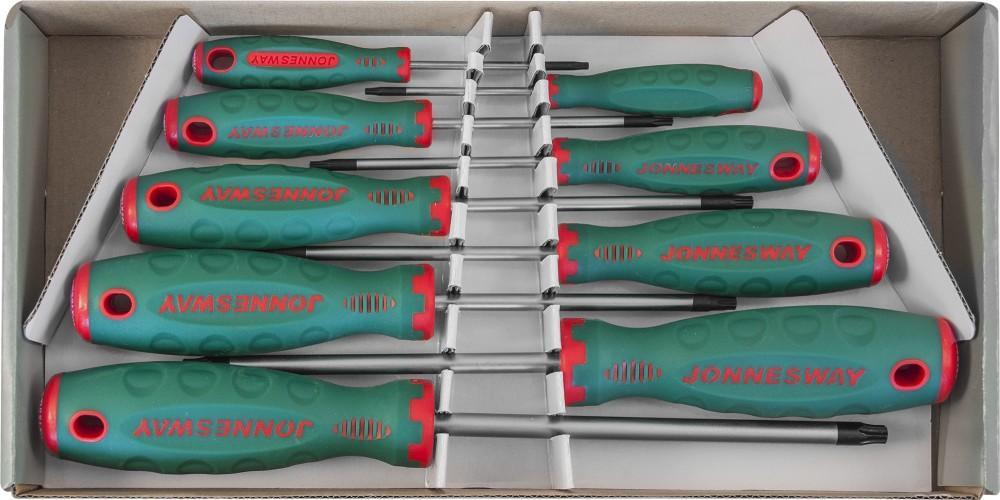 Набор отверток Torx 9 пр. T8-T40 Anti Slip JW