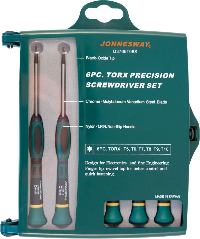 Набор отверток для точной механики Torx T5-T10 6 пр. JW