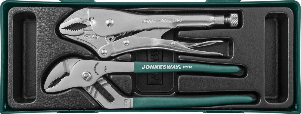 Клещи переставные 250 мм струбцина 250 мм набор 2 пр. в ложементе JW P2710SP