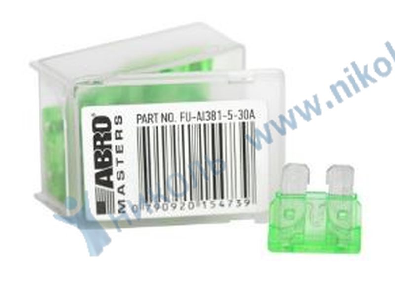 Предохранитель флажковый Mini 5-30А (10 шт) ABRO MASTERS