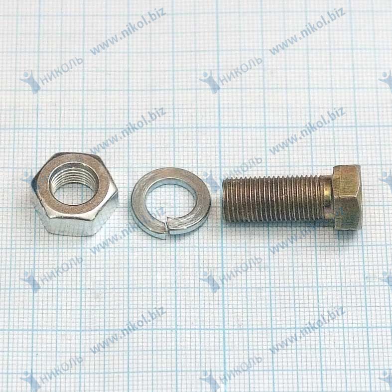 Болт М10*25*1 кардана Г-3110, 3302, УАЗ в сб. (болт/гайка/гровер) (крат_уп_10шт) Кр.Этна