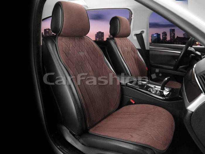 Накидка на сиденье CarFashion COLT FRONT 2D коричневый/черный/коричневый