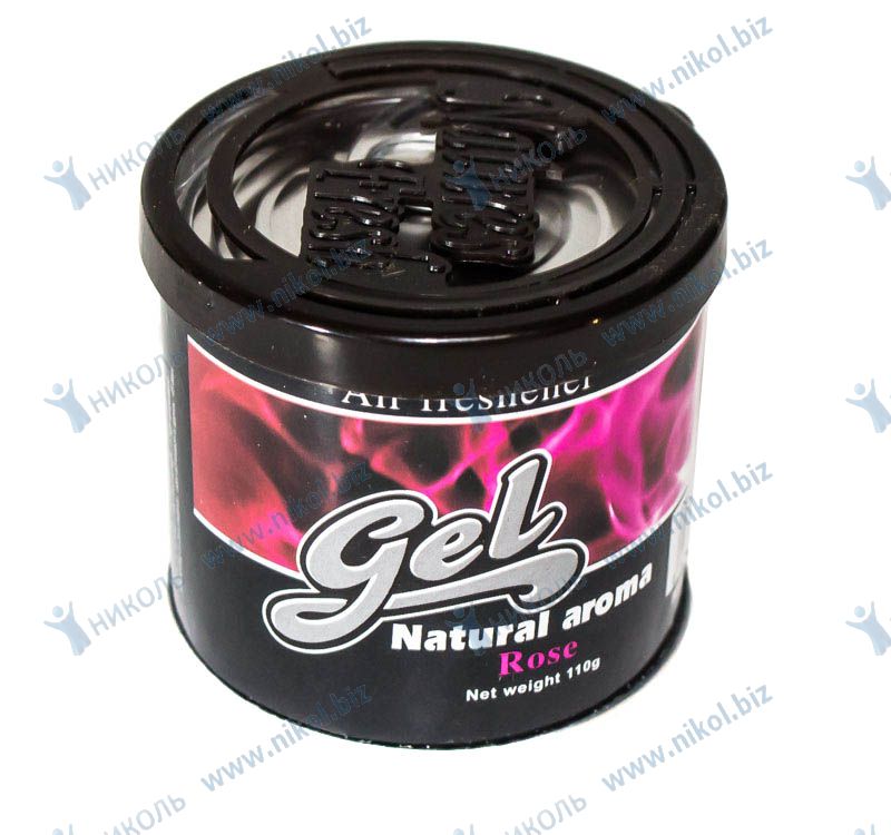 Освежитель на панель NATURAL AROMA GEL роза (гель, 110гр)
