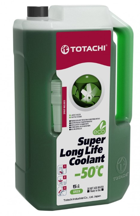 Антифриз TOTACHI SUPER LLC GREEN -50 C зеленый 5 кг