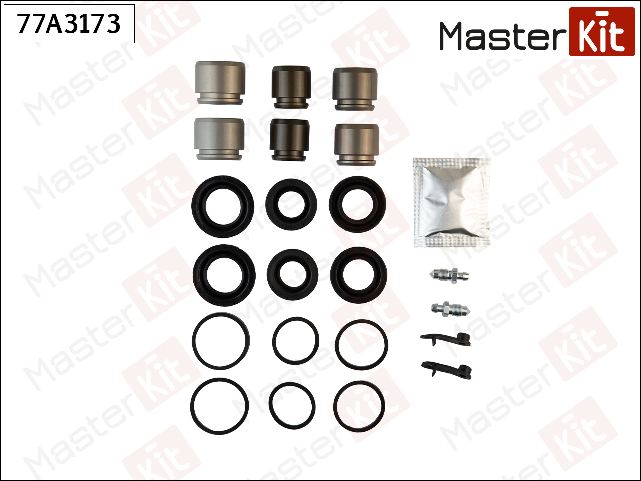 Ремк-т суппорта MASTERKIT + поршень AUDI Q7 03-06->, VOLKSWAGEN TOUAREG 01-03->
