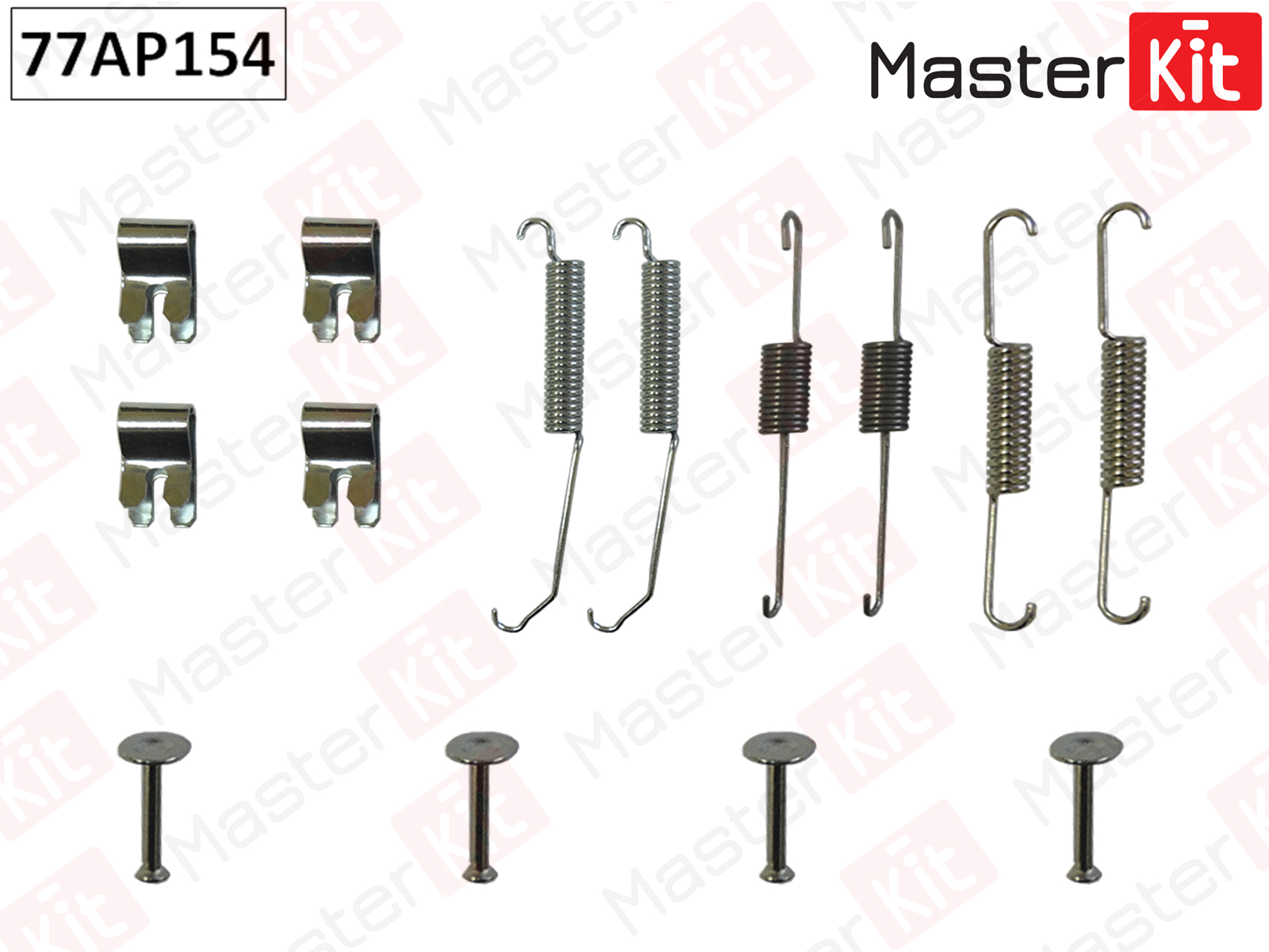 Комплект установочный тормозных колодок MASTERKIT FORD Fiesta VI 08- , Fiesta