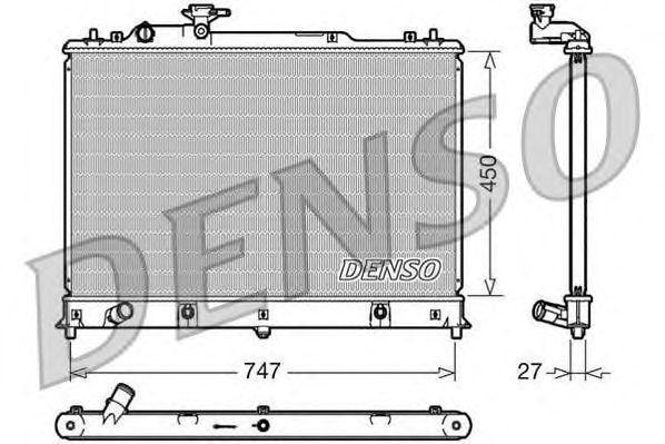 Радиатор DENSO 450x747x27 Mazda CX7 2.3i 16V 06-