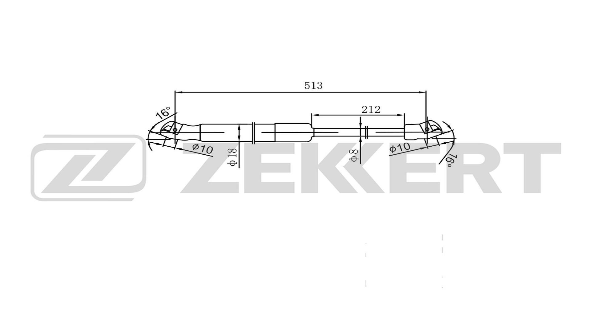 Пружина газовая багажника Nissan Murano (Z51) 07-