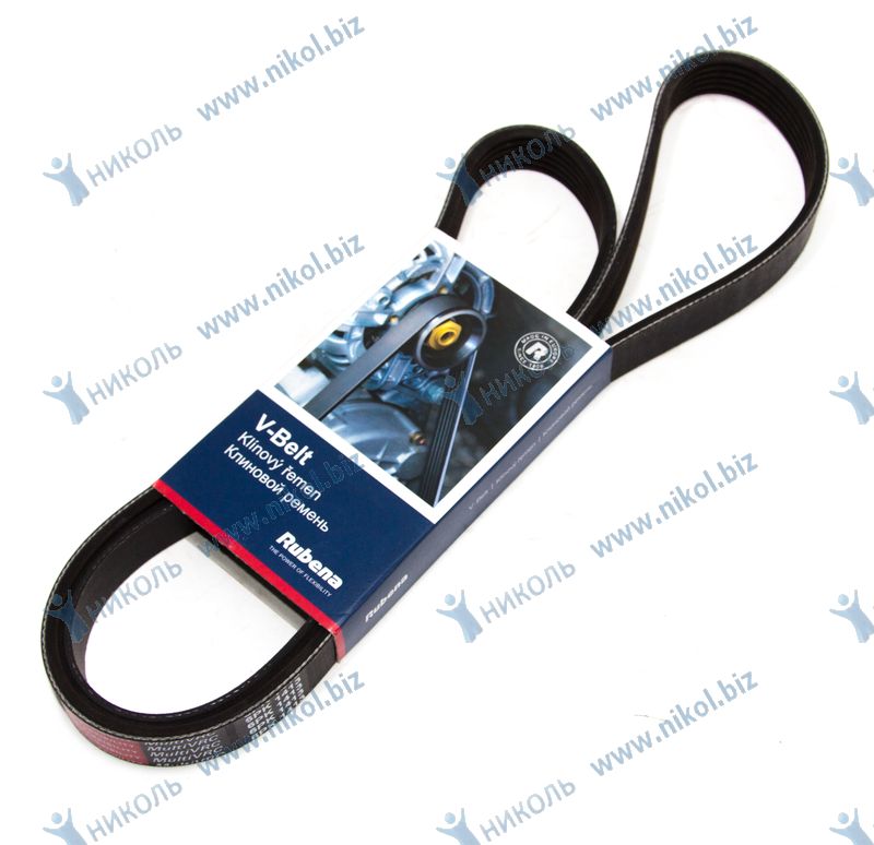 Ремень 6PK1413 RUBENA ГАЗ ЗМЗ-405 с ГУР Е-3