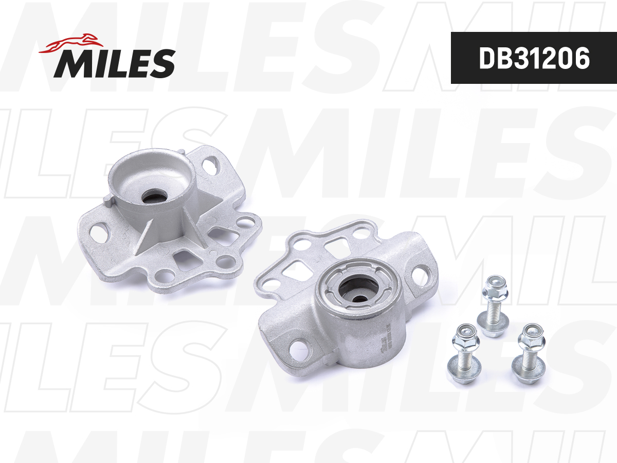 Опора амортизатора MILES OPEL CORSA D 07- Fiat Punto зад.лев. с крепежом / KYB SM9806