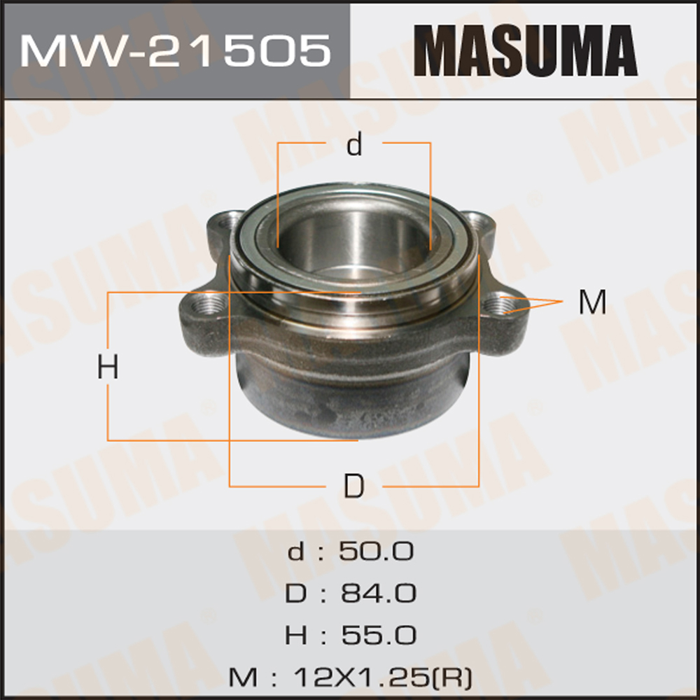Ступица Nissan Elgrand (E51) 02-10; Infiniti FX35 02-08, FX45 06- задняя Masuma