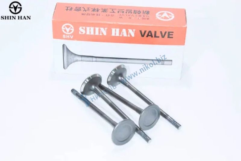 Клапана ГРМ Chevrolet Aveo 8V. выпуск SHINHAN 96335948 в уп. (к-т=4шт)
