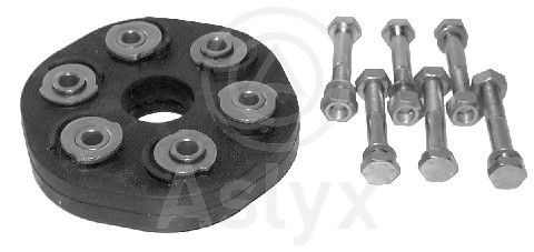 Муфта кардана (комплект) MERCEDES W124/W201 2.0/2.3/2.5/2.6 82-93 перед (С БОЛТАМИ)_ASLYX