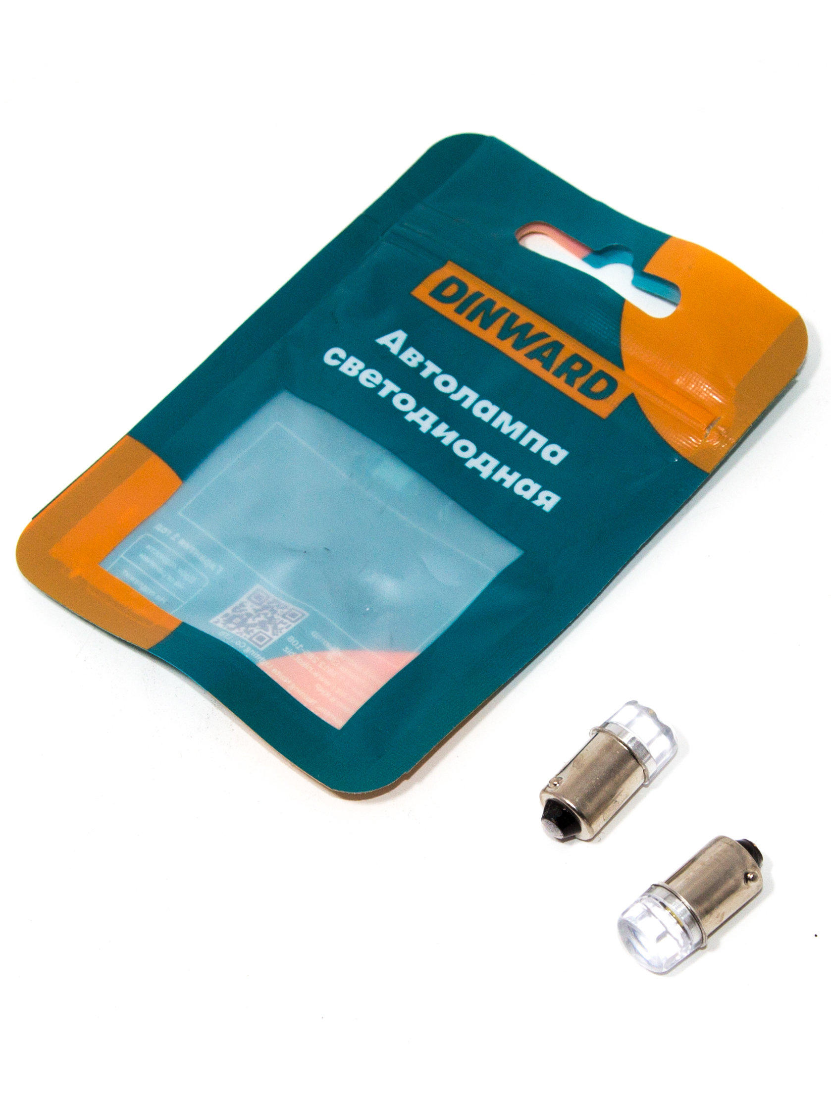 Лампа светодиод 12-4 (габарит) белая 2SMD (2835) 3 СHIP PH CL DINWARD BA9s (к-т=2шт)