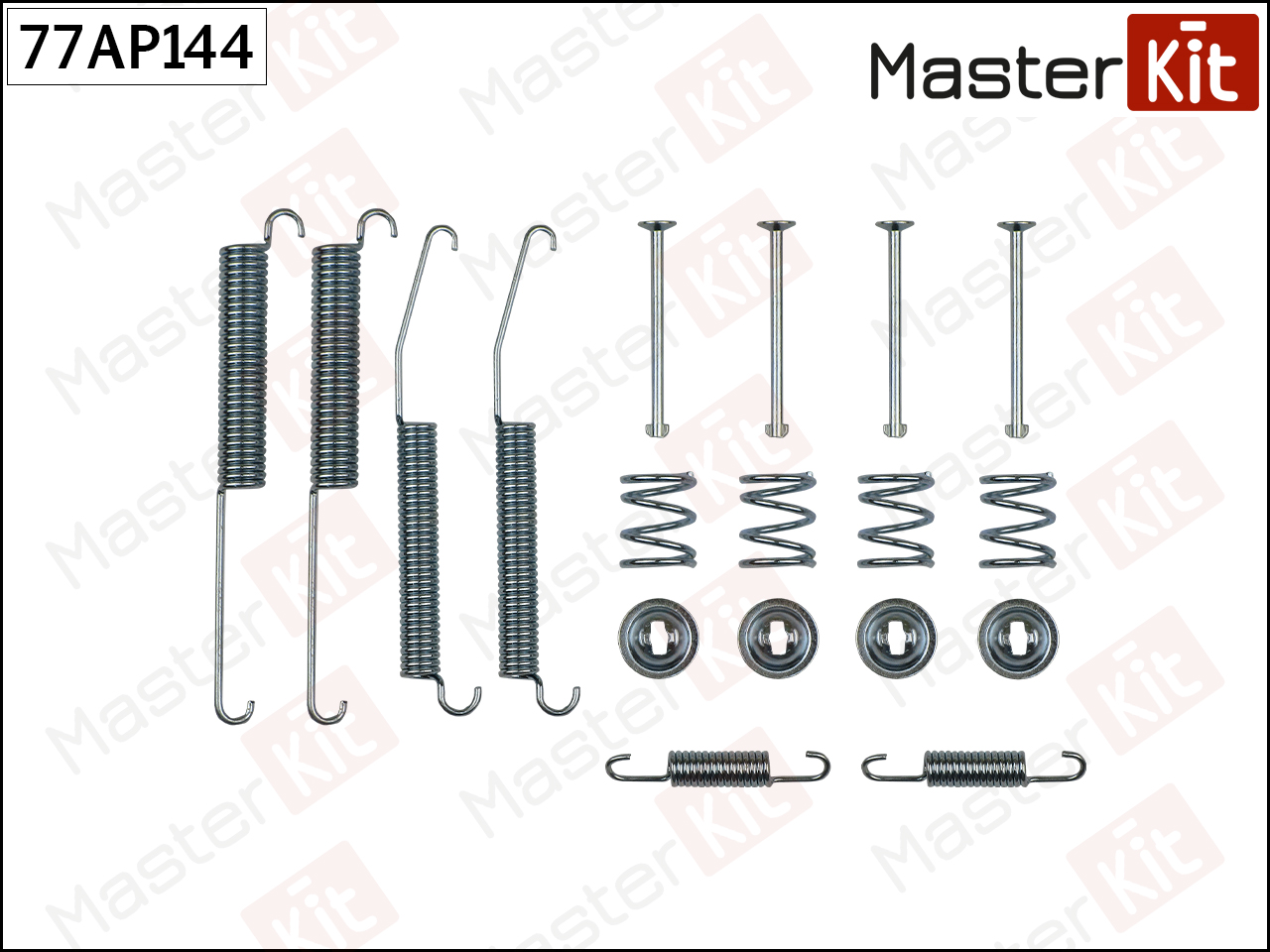 Комплект установочный тормозных колодок MASTERKIT MITSUBISHI L400 96- , L200 96-