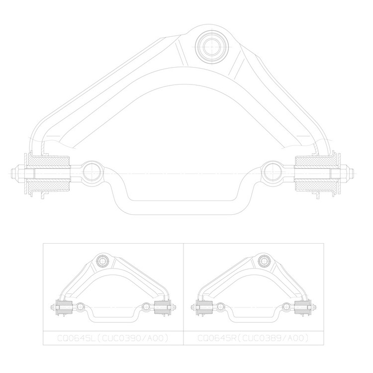 Рычаг FORD Explorer 2002-2005 ; LINCOLN Aviator 2003-2005 ; MERCURY Mountaineer 2002-2005 FRONT AXLE
