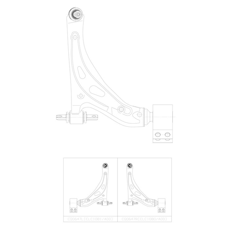 Рычаг CADILLAC XT5 2022-2024 ; GMC ACADIA 2022-2024 FRONT AXLE