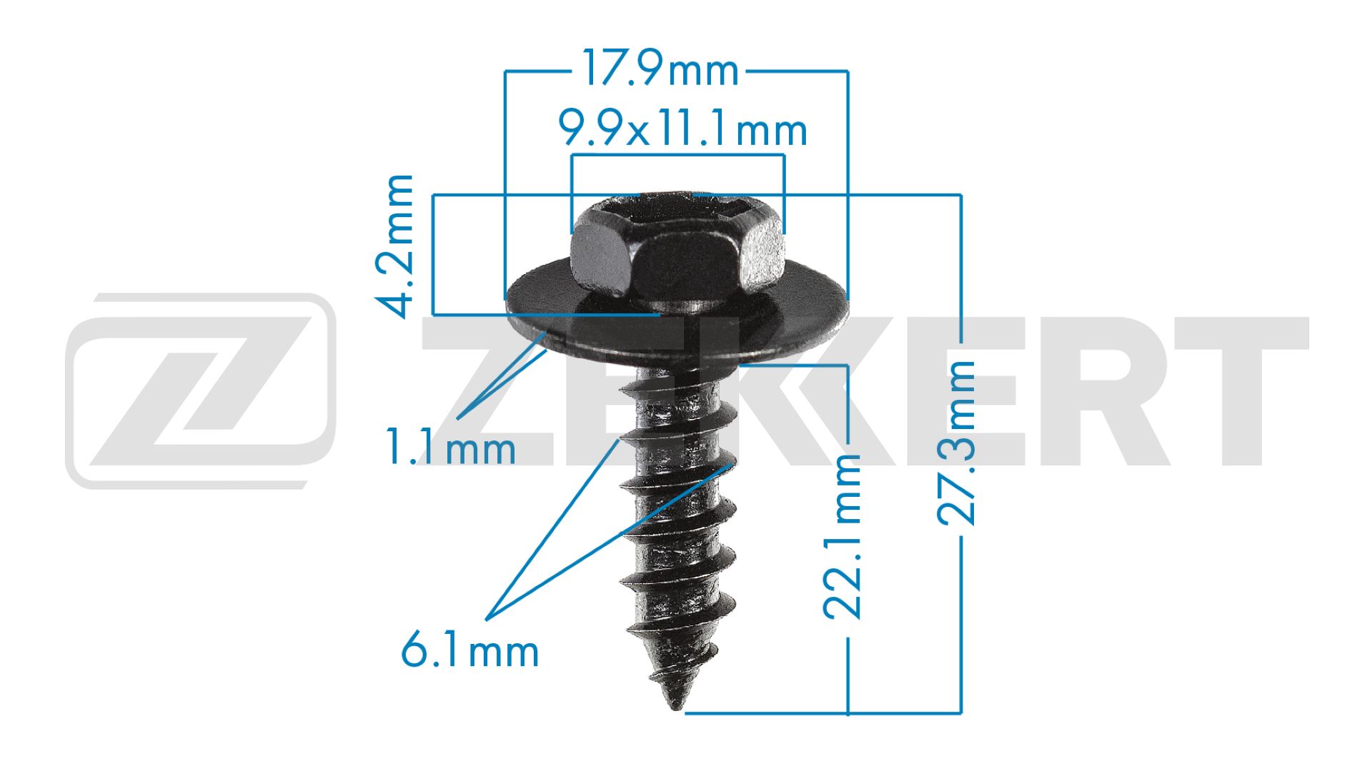 Саморез ZEKKERT BE2343 Toyota