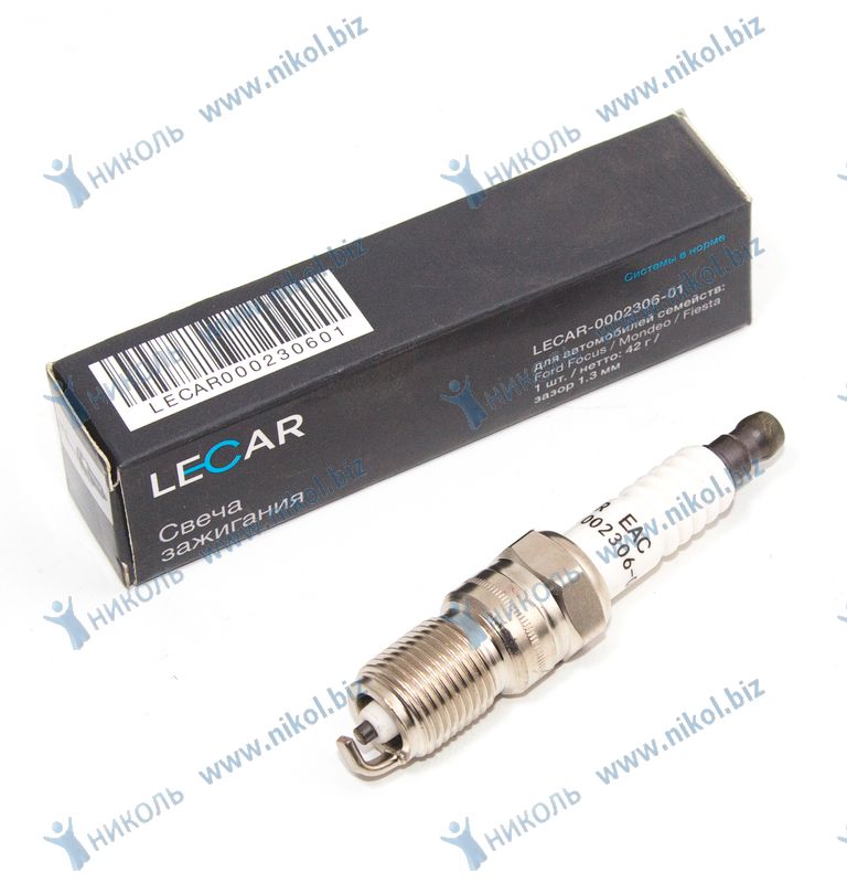 Свеча LECAR Ford Focus II-III (03-15), Mondeo IV (07-14), Volvo S40 II (04-10)
