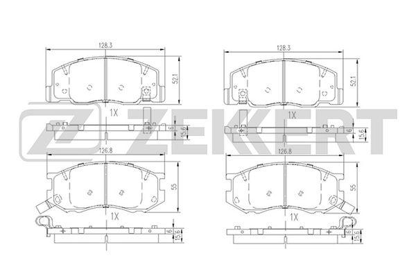 Колодки тормозные Toyota Previa (TCR1_, 2_) 90-, Tarago 95- передние дисковые (GDB3157) Zekkert