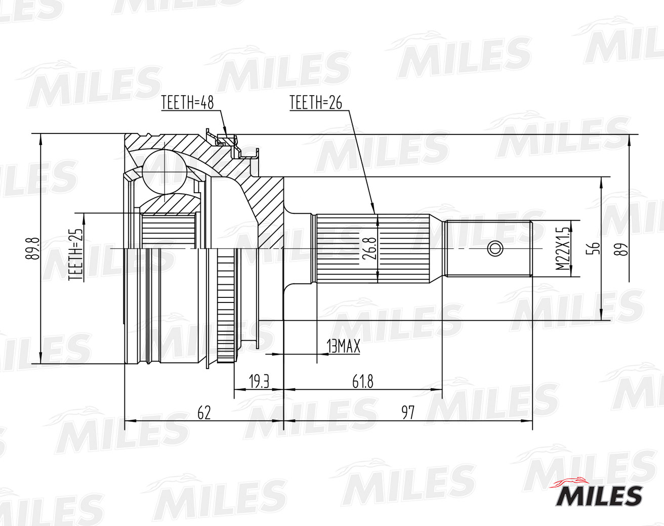 ШРУС MILES