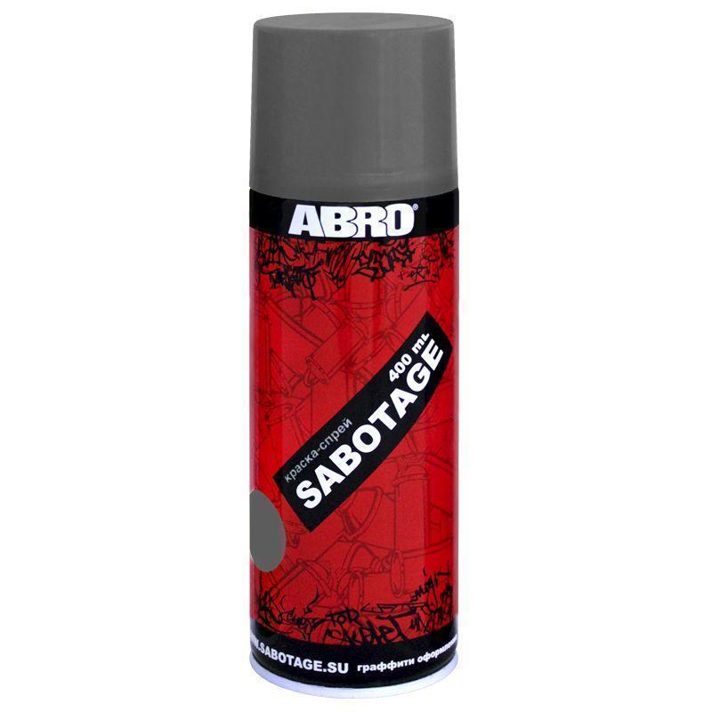 Краска аэрозольная Abro Sabotage 022 средне-серая 400 мл
