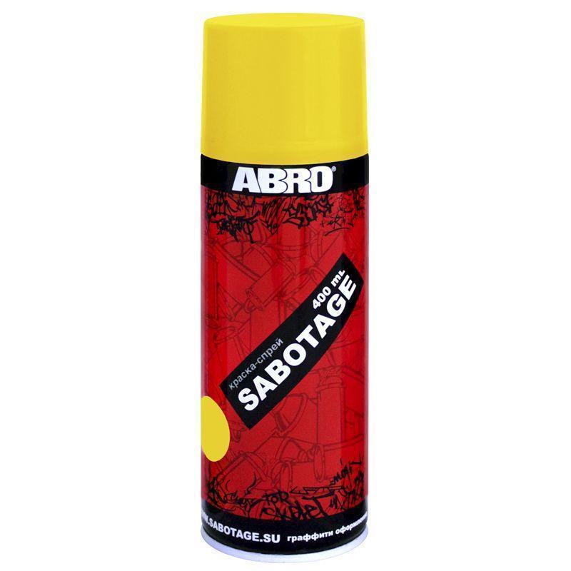 Краска аэрозольная ABRO Sabotage ( 41 живописно-желтая) 400мл