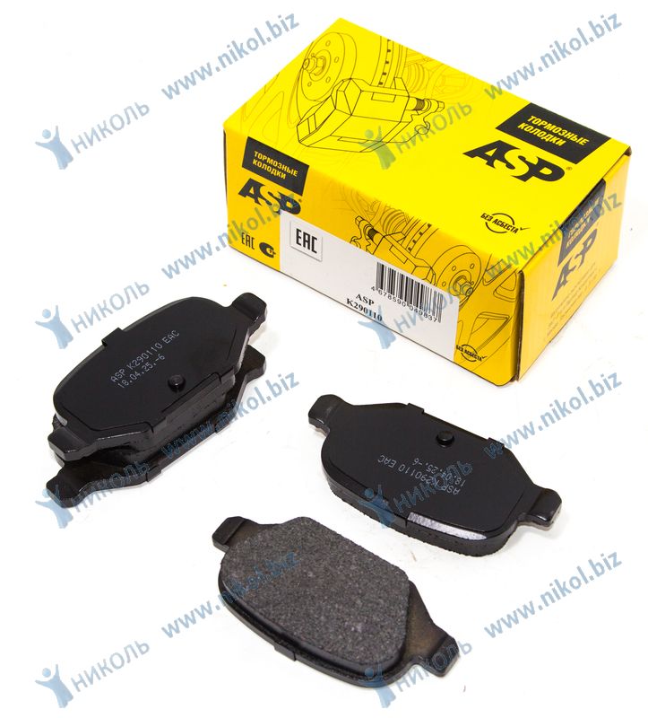 Колодка торм. задн. 1118, 2190 Kalina Sport Granta диск ASP