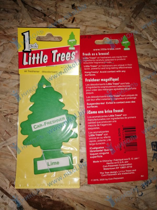 Освежитель подвесной Little Trees елка лайм (картон)