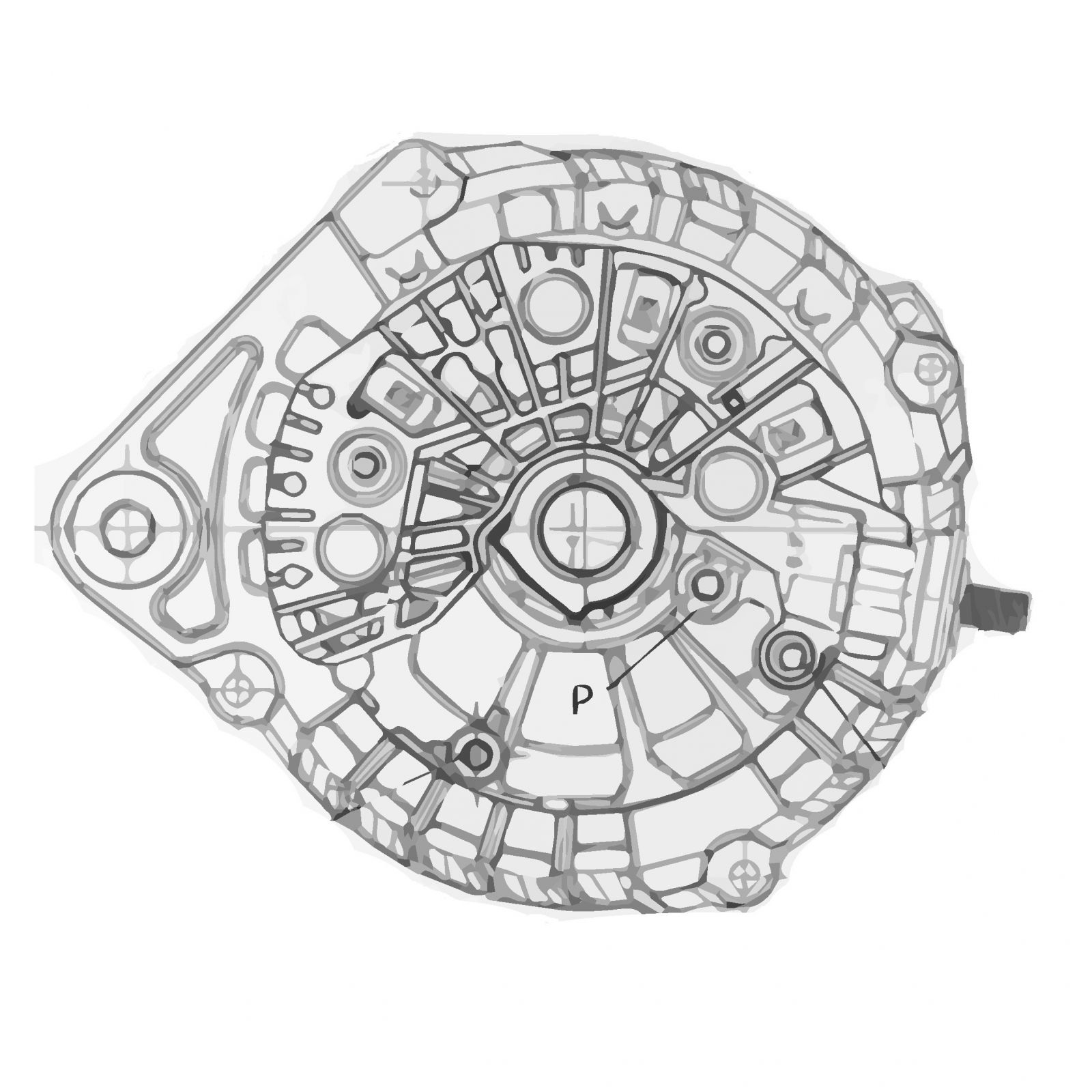 Мост диодный генератора Nissan Teana J32 (08-)/Renault Koleos (08-) 2.5i (с крышкой) StartVolt