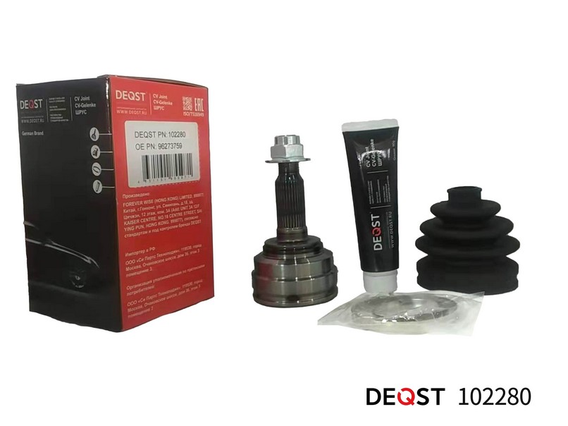 ШРУС наружный для а/м Chevrolet Lacetti (J200) 05-, Nubira 05- 22x52x33 DEQST