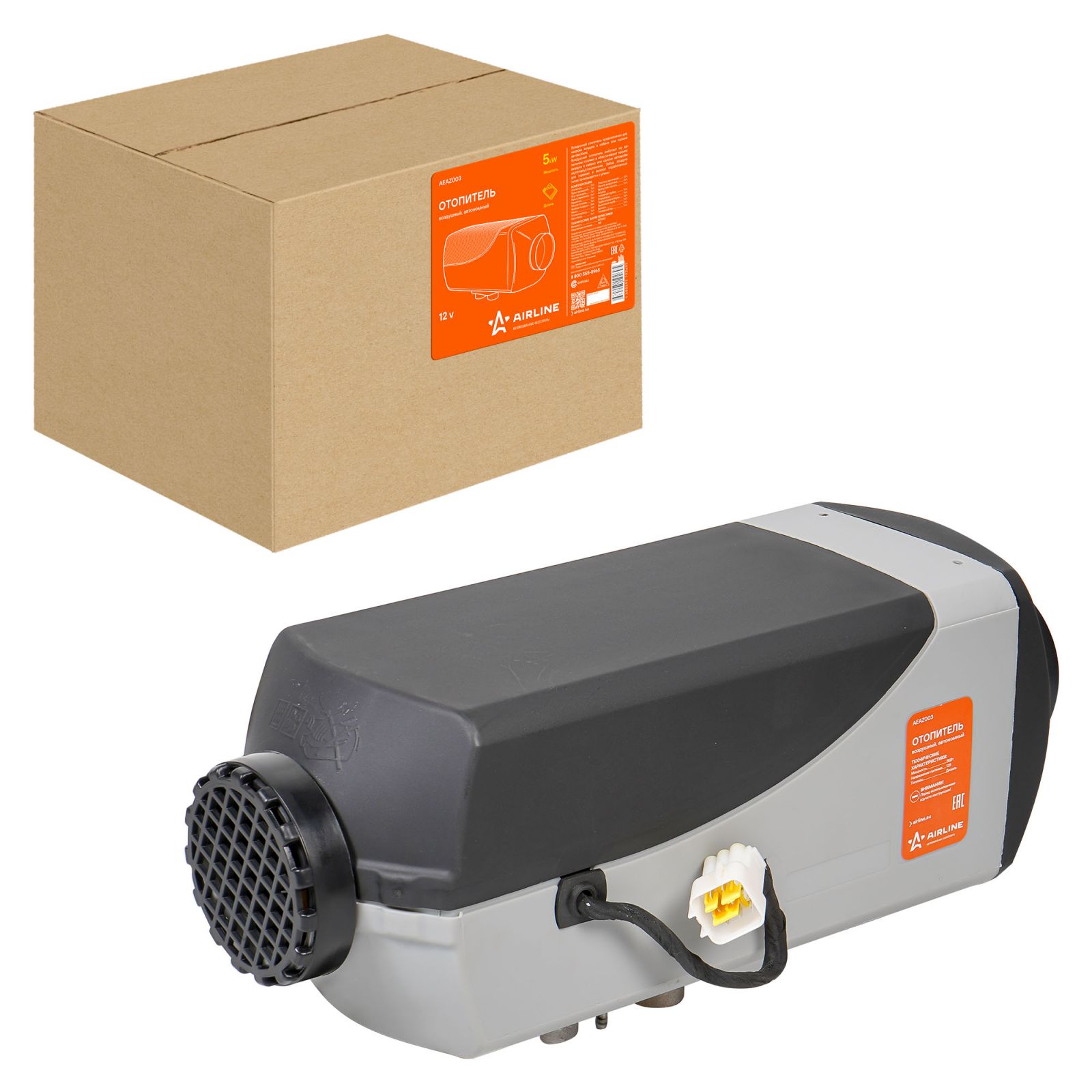 Отопитель воздушный автономный Airline 12 В 5000 Вт дизель