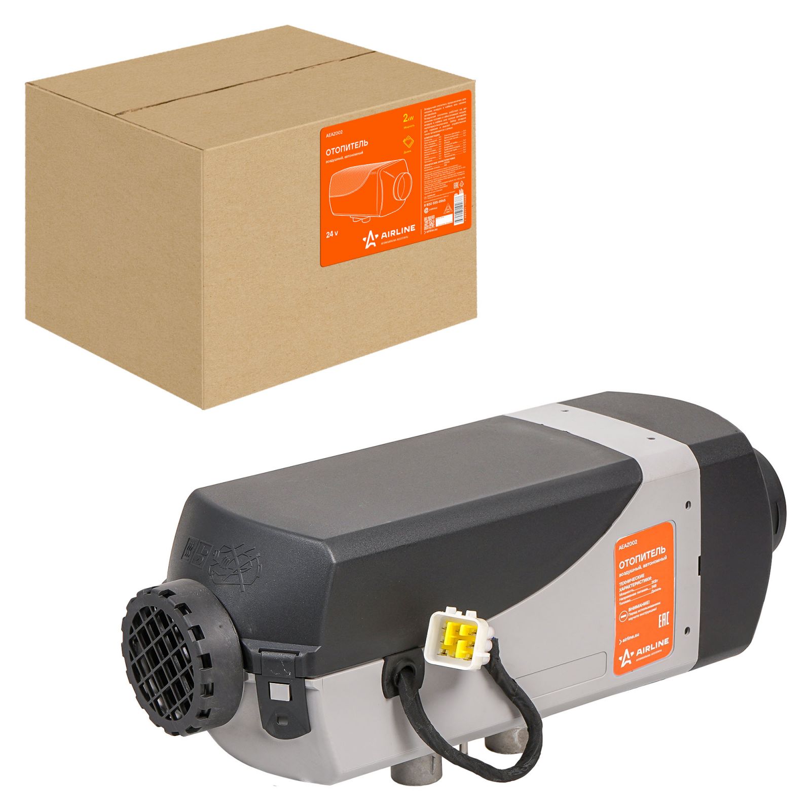 Отопитель воздушный автономный Airline 24 В 2000 Вт дизель