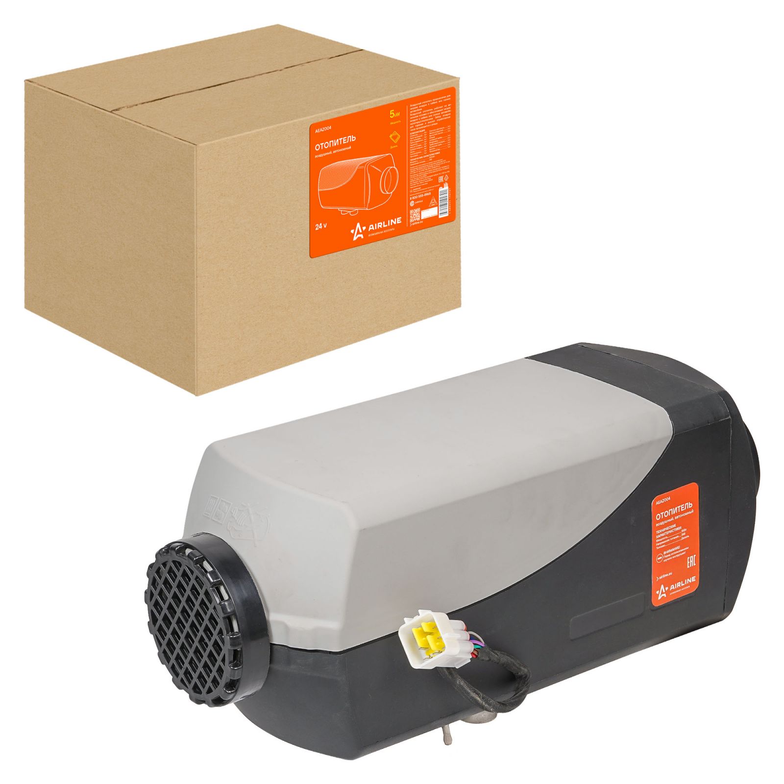 Отопитель воздушный автономный Airline 24 В 5000 Вт дизель