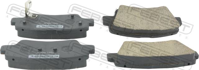 Колодки тормозные Hyundai Solaris 10-, Elantra; Kia Rio 11-, Soul 1.6 09- задние \ FEBEST 1201-SOLR