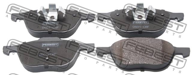 Колодки тормозные Ford Focus II 04-, III 11-; Mazda 3 (BK, BL) 03-14, Volvo S40 04- передние \ FEBEST 0501-CRF