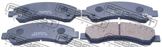 Колодки тормозные Great Wall Hover H6 13-; Haval Hover H5; Isuzu DMax 02-, Elf 03- передние \ FEBEST 3001-F1F