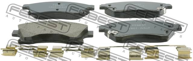 Колодки тормозные Chevrolet Cruze 09-, Aveo (T300) 11-; Opel Astra J 09- 15'' передние \ FEBEST 1801-ASJF