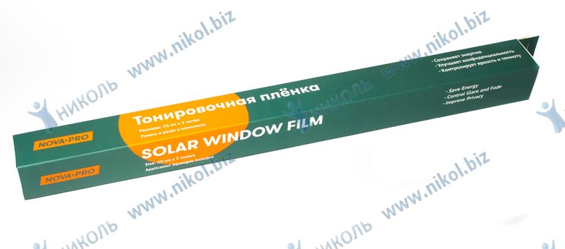 Пленкатонировочная20%Black(0,5х3м)(крат_уп_5шт,5скр/5нож)NOVA-PRO/DINWARD