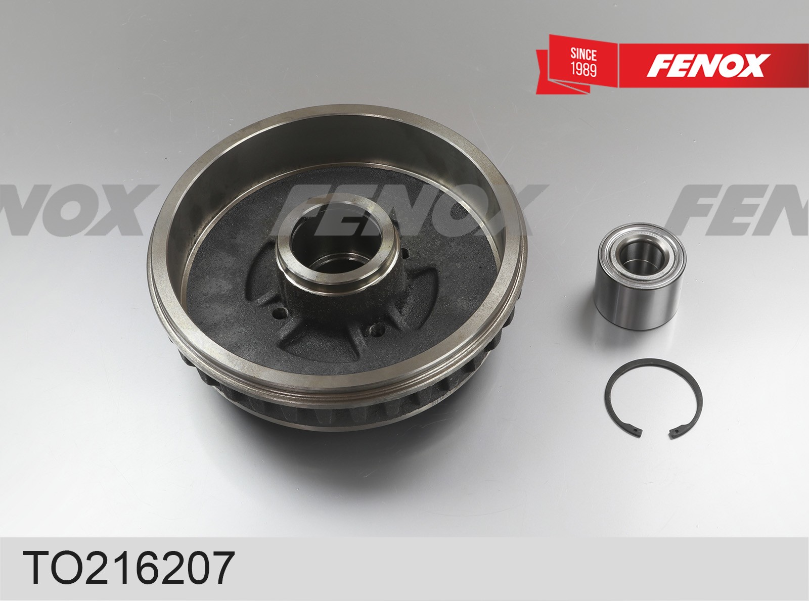 Барабан тормозной для а/м Lada Largus 12-; Renault Logan 04-; Nissan Almera G15 (с подшип. без ABS) Fenox