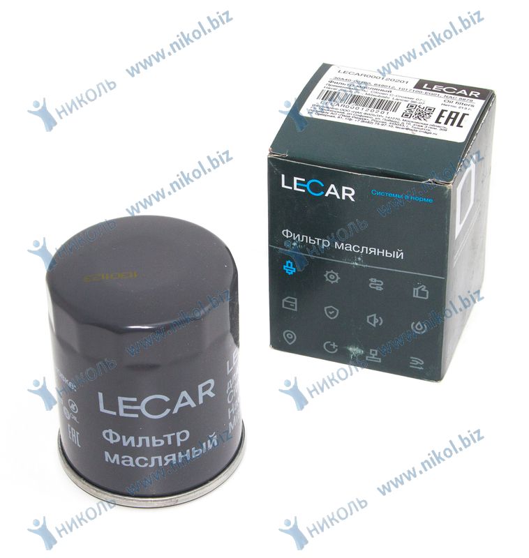 Фильтр масл Chery Tiggo, Haval Jolion, Mitsubishi Lancer (96-18), Outlander (05-) LECAR LECAR000120201