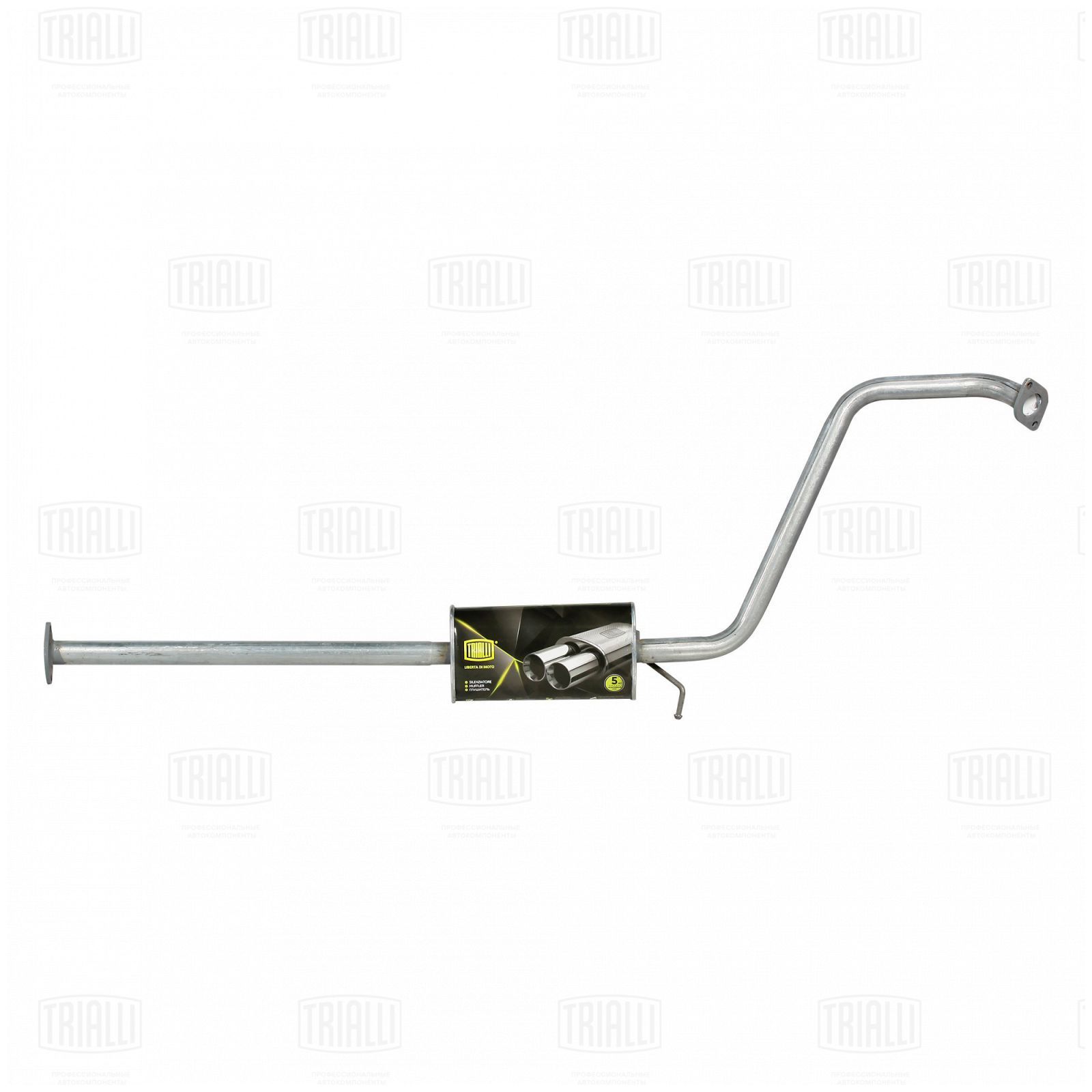 Резонатор Hyundai Getz 05- 1.1i/1.4i алюминизированная сталь Trialli