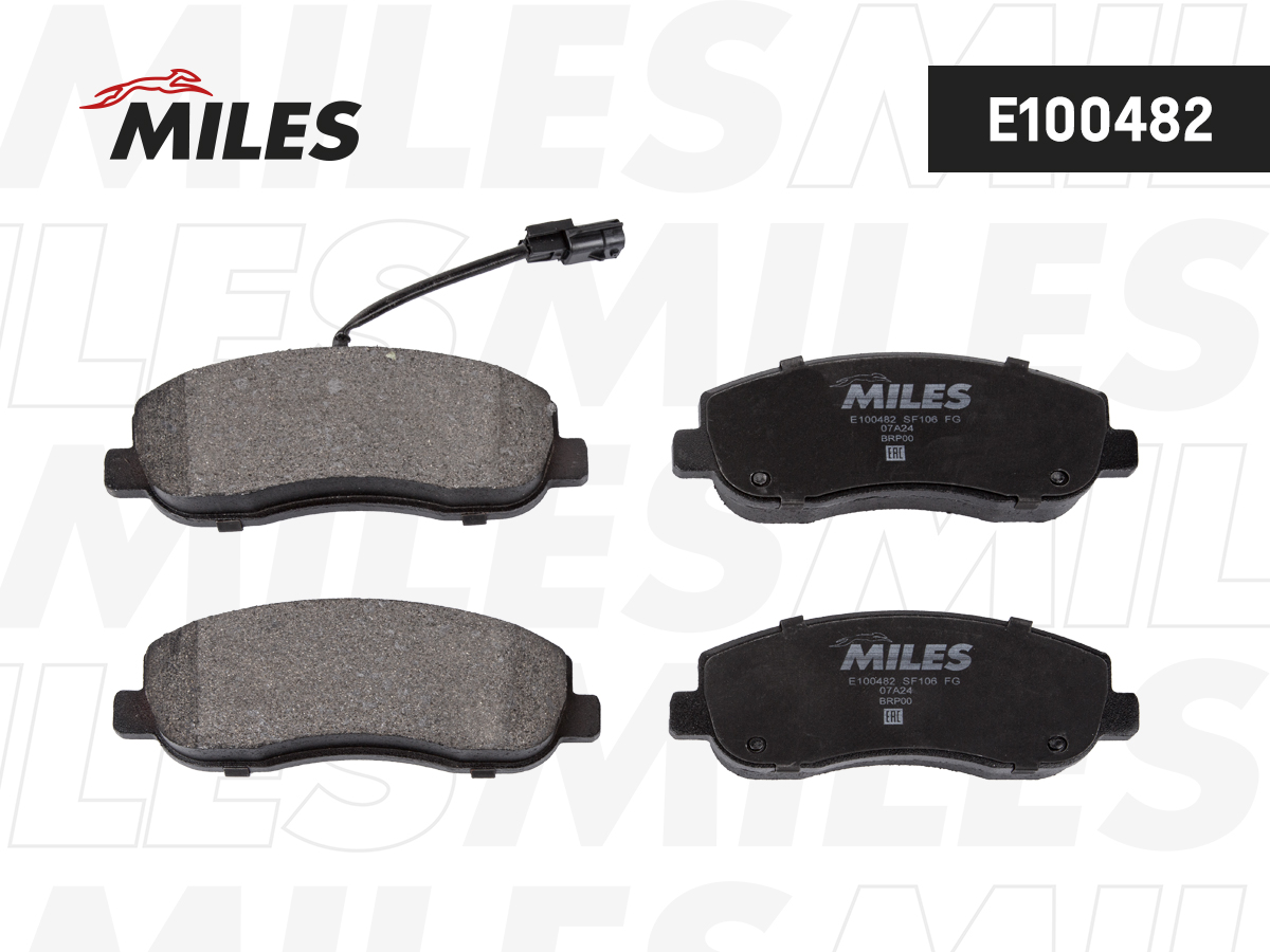 Колодки тормозные MILES 