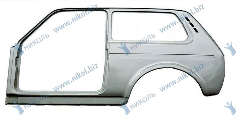 Панель боковины 2121 LADA левая (катафорез)