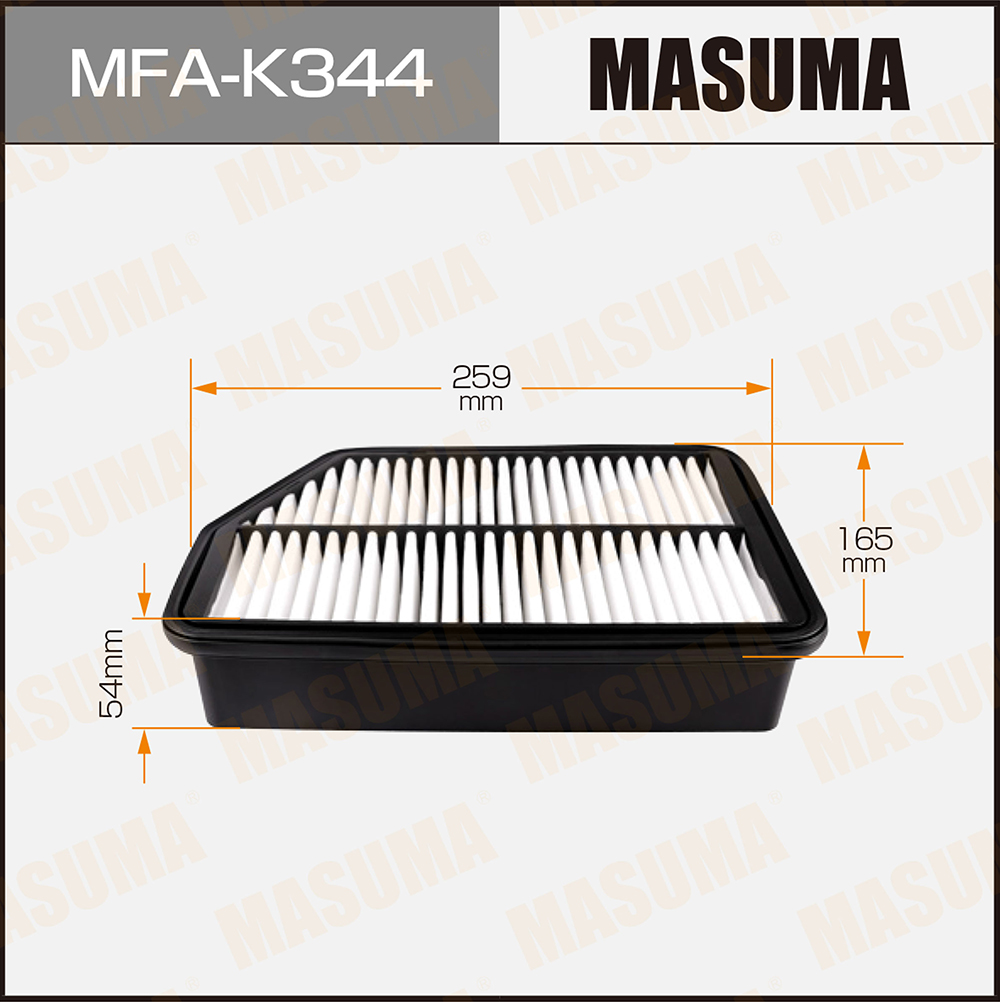 Фильтр воздушный Hyundai ix35 10-, i40 (VF) 11-; Kia Spotrage (SL) 10-, Carens 13- MASUMA