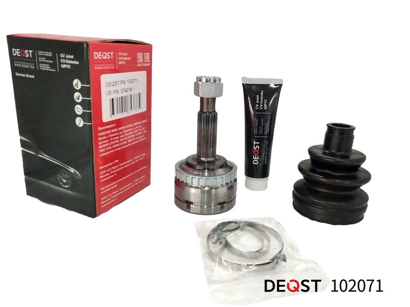 ШРУС OPEL CORSA 1.0-1.7D 94-01 НАРУЖНИЙ(ABS) \ 102071 DEQST