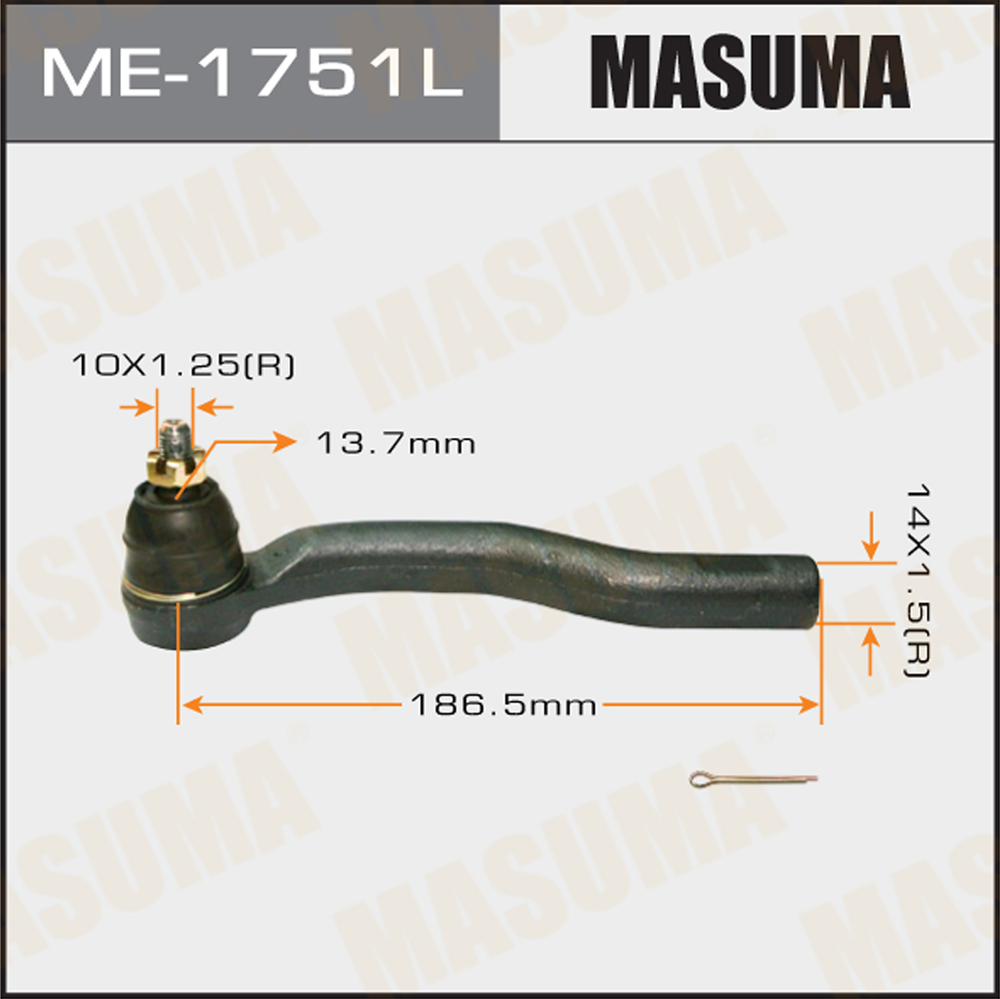 Наконечник рулевой Mazda Demio (DY3W) 06-07 Masuma левый