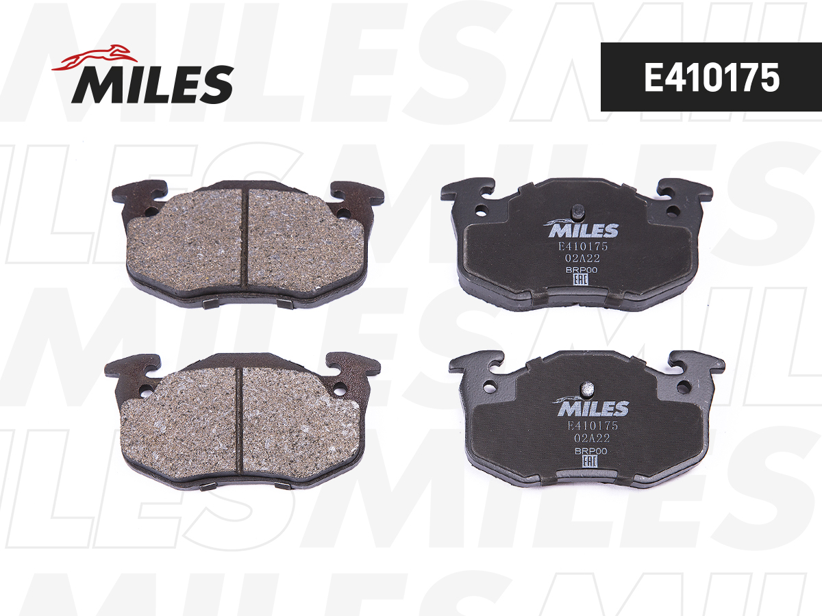 Колодки тормозные Citroen Xsara 97-05; Peugeot 206; Renault Megane I, Clio I задние Low-metallic Miles