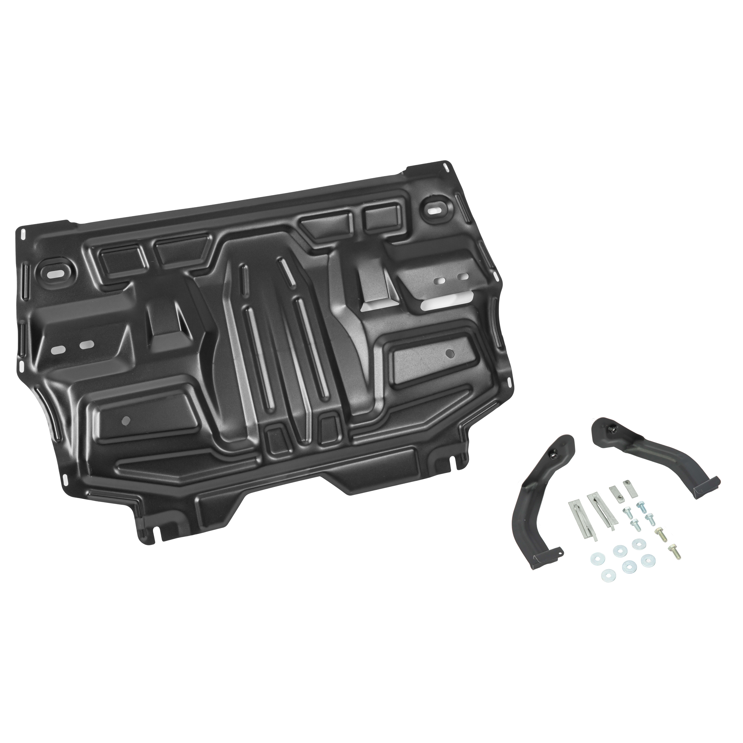 Защита картера и КПП Skoda Rapid / Volkswagen Polo (установочный комплект) Lecar